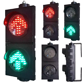 Đ&egrave;n giao th&ocirc;ng Led mũi t&ecirc;n xanh 4 inch 2 kh&iacute;a cạnh