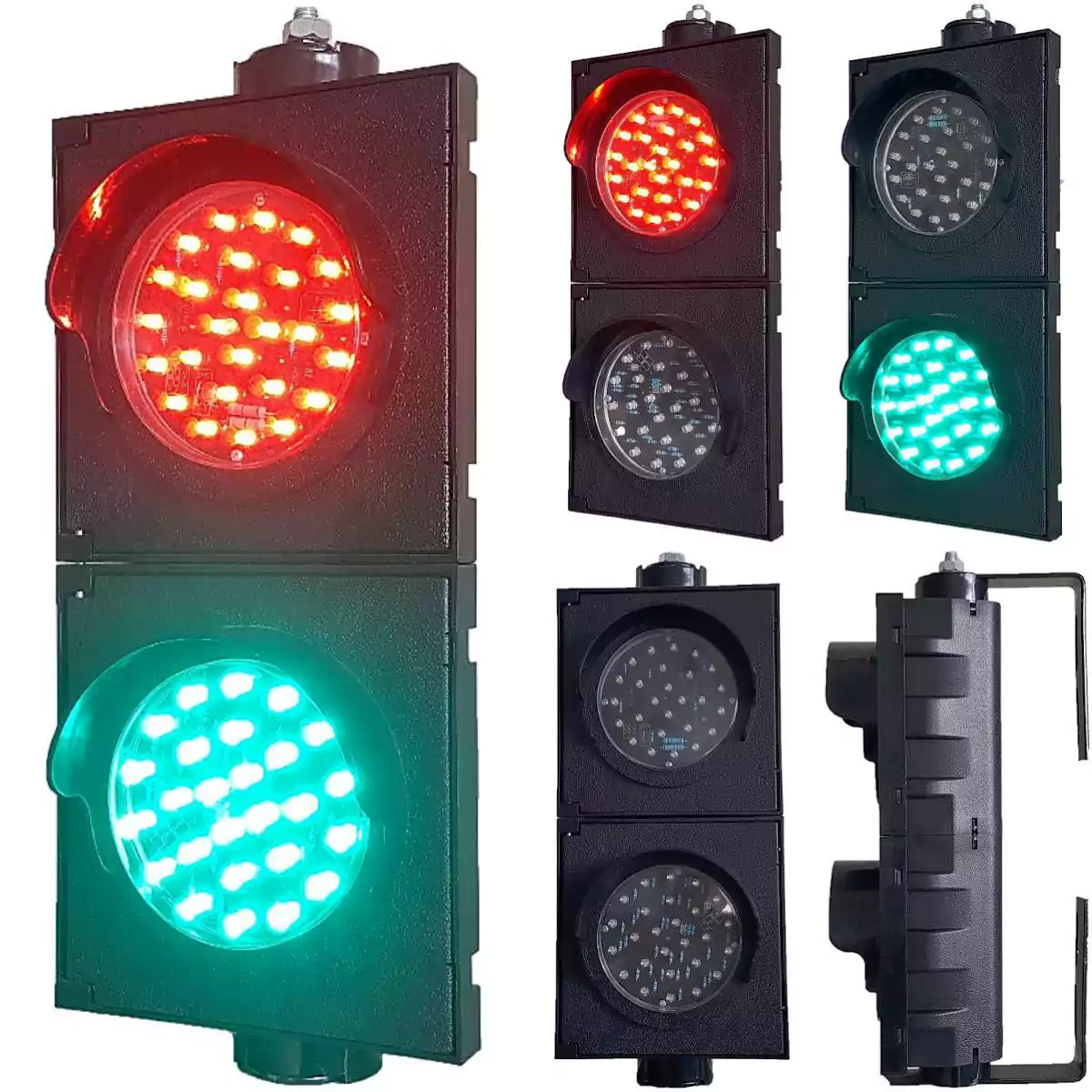 2-Aspect Led Traffic Lights Red Green Ball Shape Parking