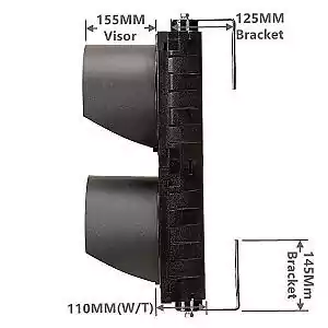 200MM(8 Inch) 2-Section Traffic Signal Light Body