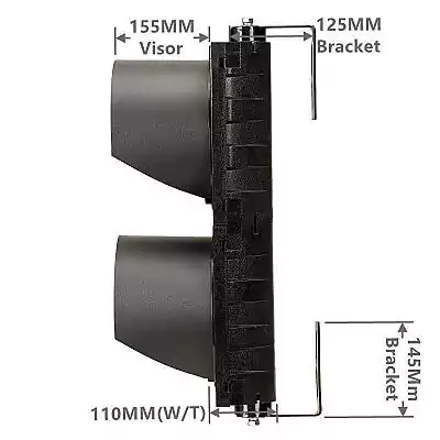 200MM(8 Inch) 2-Aspect Red Green Ball Led Traffic Light With Cobweb Lens