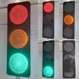 Đ&egrave;n giao th&ocirc;ng Led 3 kh&iacute;a cạnh với đ&egrave;n b&oacute;ng RYG