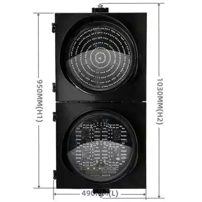 2 Aspect/Section Led Traffic Light With RYG Ball Traffic Light Semaphore Countdown Timer, as 16 Inch(400MM)*2/402