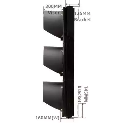 400MM(16 Inch) 3-Aspect U-Turn Sign Traffic Signal Light