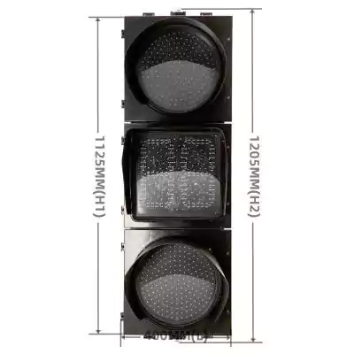 300MM(12 Inch) LED Traffic Light With Countdown Timer, 3 aspects/sections as 300MM*3/303