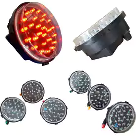 M&ocirc;-đun đ&egrave;n giao th&ocirc;ng m&agrave;u đỏ 4 inch (100MM)
