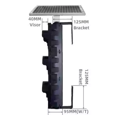 4 Inch(100MM) Solar Traffic Light For Vehicle