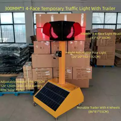 300MM*2 Traffic Light & 3000M Gate Arm As Automated Flagger