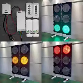 Điều khiển từ xa đèn giao thông không dây 4 nút đầu ra