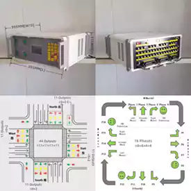 Bộ điều khiển tín hiệu giao thông 44-đầu ra
