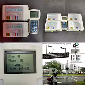 Bộ điều khiển băng qua đường dành cho người đi bộ bằng năng lượng mặt trời không dây 5 đầu ra